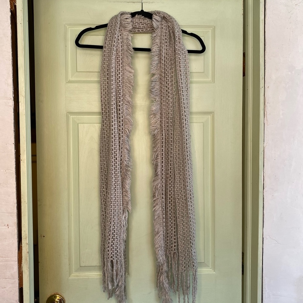 Super Soft Cream Colored Long Scarf